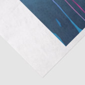 Roze en Blauwe Gothic Schedel Decoupage Papier (Detail)