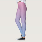 Roze en blauwe gradiënt leggings (Links)
