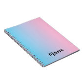 Roze en blauwe gradiënt Notitieboek (Rechterzijde)