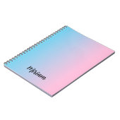 Roze en blauwe gradiënt Notitieboek (Linkerzijde)