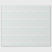 Roze en Blauwe Grandmillennial Cadeaupapier (Vlak)