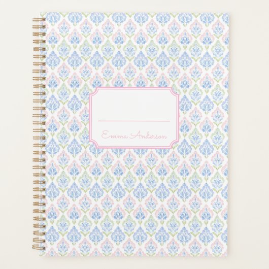 Roze en Blauwe Grandmillennial Planner (Voorkant)