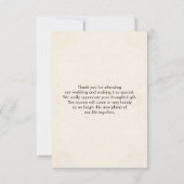  roze en blauwe grenspost bedankkaart (Achterkant)