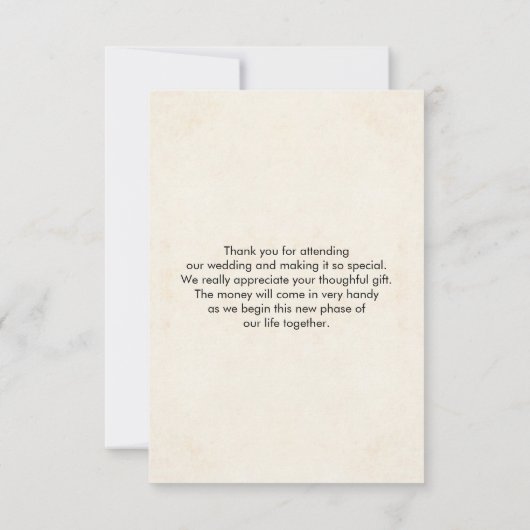  roze en blauwe grenspost bedankkaart (Achterkant)