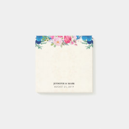  roze en blauwe grenspost post-it® notes