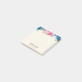 roze en blauwe grenspost post-it® notes (Schuin)