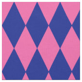 Roze en Blauwe Harlekijn Geruite Ontwerp  Stof (Close Up)
