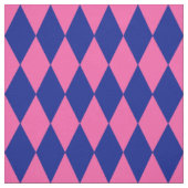 Roze en Blauwe Harlekijn Geruite Ontwerp  Stof (Swatch)