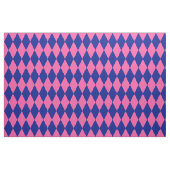Roze en Blauwe Harlekijn Geruite Ontwerp  Stof (Fat Quarter)