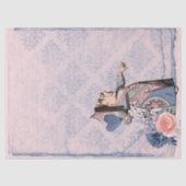 Roze en blauwe hartenkoningin ontkoppelen tissuepapier (Voorkant)