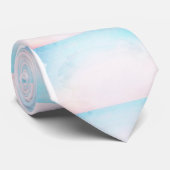 Roze en blauwe heren stropdas (Opgerold)