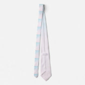 Roze en blauwe heren stropdas (Achterkant)