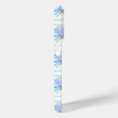 Roze en Blauwe Hortensia Gestreepte Case-Mate iPhone Case (Achterkant / Rechts)