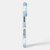 Roze en Blauwe Hortensia Gestreepte Case-Mate iPhone Case (Achterkant / Rechts)