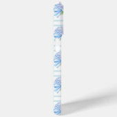 Roze en Blauwe Hortensia Gestreepte Case-Mate iPhone Case (Achterkant / Rechts)