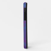 roze en blauwe ijs textuur aangepaste iphone case (Achterkant/links)