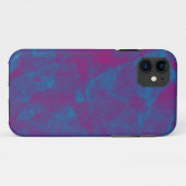roze en blauwe ijs textuur aangepaste iphone case (Achterkant (horizontaal))