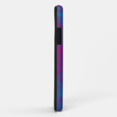 roze en blauwe ijs textuur aangepaste iphone case (Achterkant/rechts)