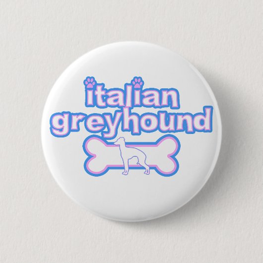 Roze en Blauwe Italiaanse Button (Voorkant)