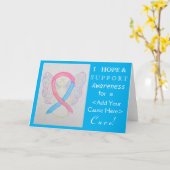 Roze en blauwe kaart kaarten voor aangepaste oorza (Gele Bloem)