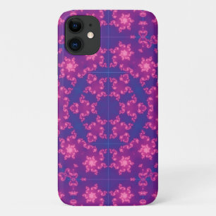 Roze en blauwe kaleidoscoop gradiënt Snowflake Case-Mate iPhone Case