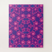Roze en blauwe kaleidoscoopgradiënt legpuzzel (Verticaal)
