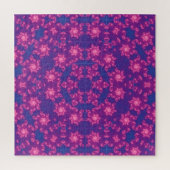 Roze en blauwe kaleidoscoopgradiënt legpuzzel (Verticaal)