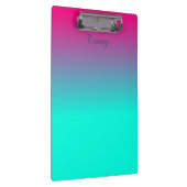  roze en blauwe kleur van Ombre Klembord (Rechts)