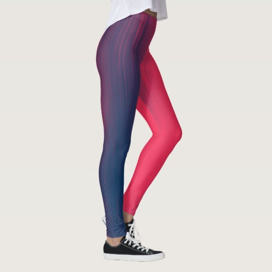 Roze en blauwe kleuren leggings (Rechts)