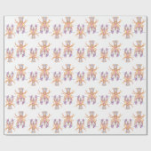 Roze en Blauwe Kreeft Cadeaupapier (Vlak)