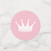 Roze en Blauwe Kroon Genderonthullende Partij Confetti (Kleine voorkant)