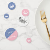 Roze en Blauwe Kroon Genderonthullende Partij Confetti (Groep)