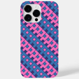 Roze en Blauwe Kubist Case-Mate iPhone Case