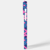 Roze en Blauwe Kubist Case-Mate iPhone Case (Achterkant / Links)