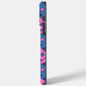 Roze en Blauwe Kubist Case-Mate iPhone Case (Achterkant / Links)