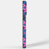 Roze en Blauwe Kubist Case-Mate iPhone Case (Achterkant / Rechts)