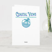 roze en blauwe kustverjaardag kaart (Achterkant)