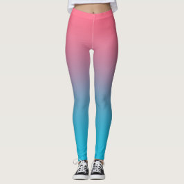Roze en blauwe leggings