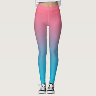 Roze en blauwe leggings
