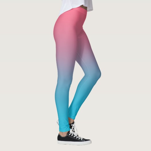 Roze en blauwe leggings (Rechts)