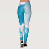 ROZE EN BLAUWE LEGGINGS IN GEDRUKTE VORM (Achterkant)