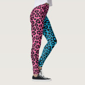 Roze en blauwe luipaard   leggings (Rechts)