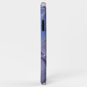 Roze en blauwe marmer Hoesje-Mate iPhone Case (Achterkant/rechts)