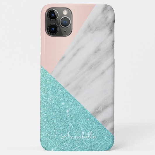 Roze en blauwe marmer Thema Case-Mate iPhone Case (Achterkant)