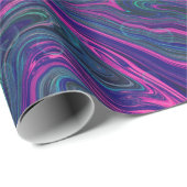 Roze en blauwe marmervormig ontwerp van de rendy cadeaupapier (Rol Hoek)