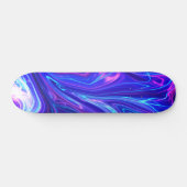 Roze en blauwe melkweg Abstract Persoonlijk Skateboard (Horizontaal)