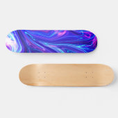 Roze en blauwe melkweg Abstract Persoonlijk Skateboard (Horizontaal)