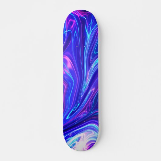 Roze en blauwe melkweg Abstract Persoonlijk Skateboard (Voorkant)