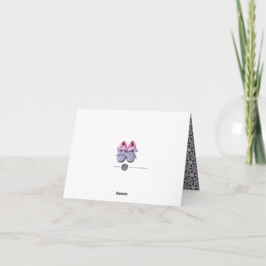 Roze en blauwe moderne lettering bedankkaart (Achterkant)