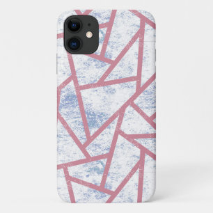 Roze en blauwe mozaïekpatroon Case-Mate iPhone case